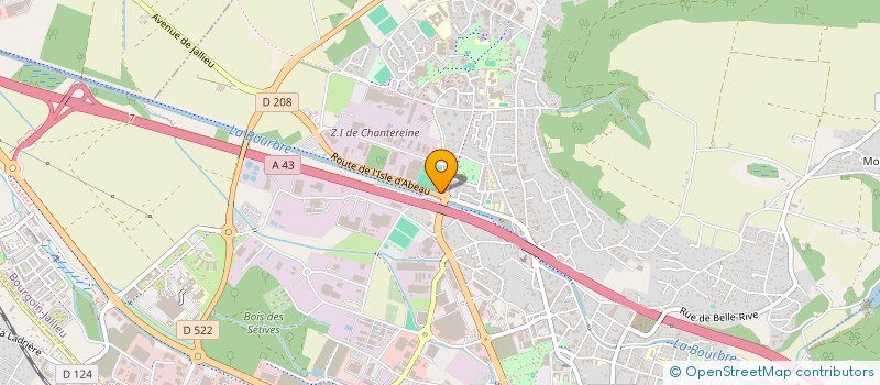 localisation de l'entreprise REGIE MUNICIPALE  SERVICE PUBLIC SMAC DES ABATTOIRS  BOURGOIN-JALLIEU