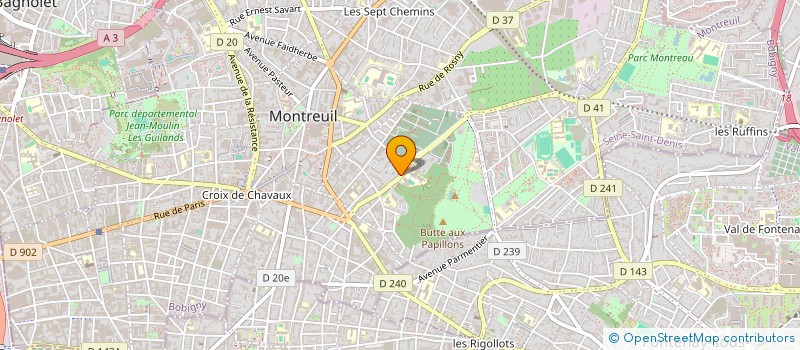 localisation de l'entreprise REGIE NATIONALE OFFICIELLE DE COORDINATION à MONTREUIL