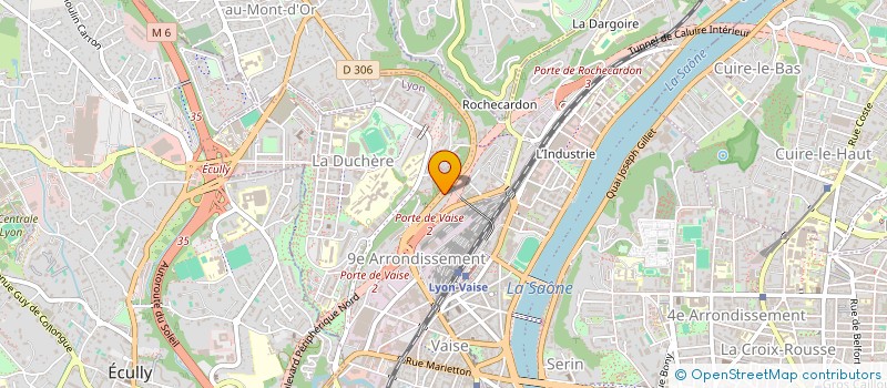 localisation de l'entreprise REGIE NETWORKS LEMAN  LYON 9EME