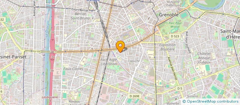 localisation de l'entreprise REGIE OCCASIONNELLE DE SERVICES à GRENOBLE