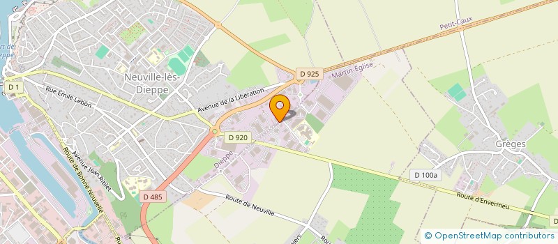 localisation de l'entreprise REGIE PERSONNALISEE RESTAURAT MUNICIPALE à DIEPPE