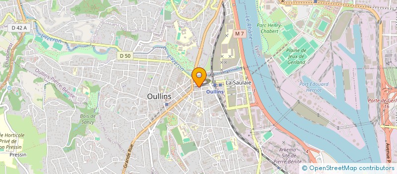 localisation de l'entreprise REGIE PERSONNALISEE THEATRE RENAISSANCE  OULLINS-PIERRE-BENITE