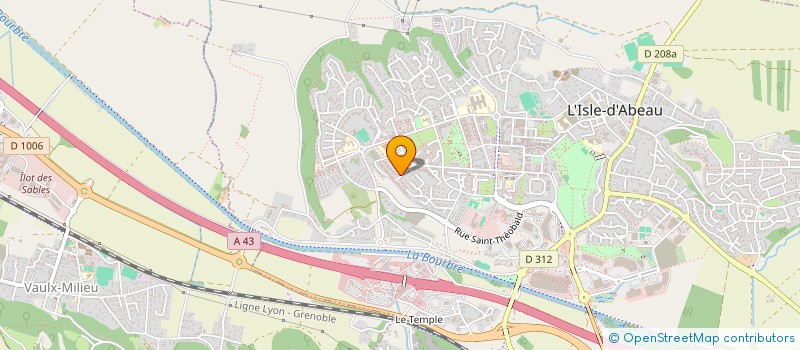 localisation de l'entreprise REGIE PUB DEVELOPPEMENT  L'ISLE-D'ABEAU