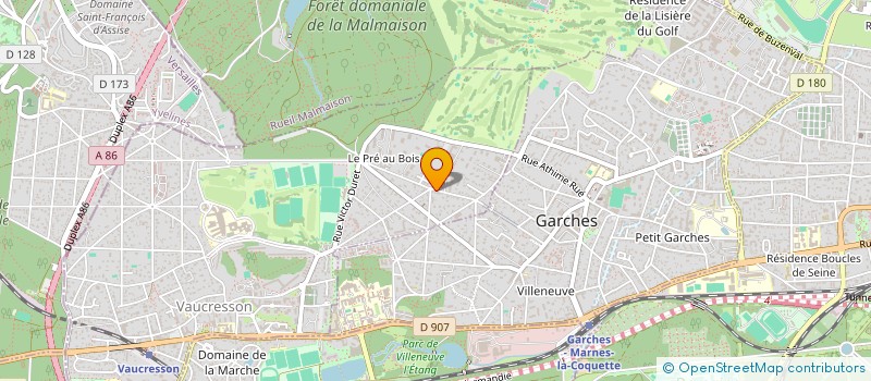 localisation de l'entreprise REGIE PUBLICITAIRE 92 à VAUCRESSON