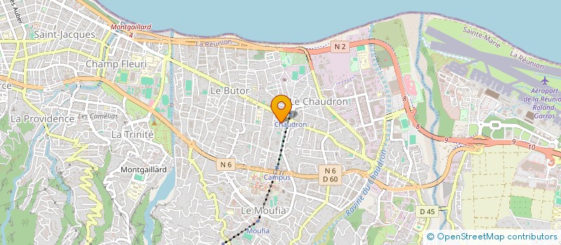localisation de l'entreprise REGIE QUART LANTOURAZ STE CLOTILDE SERVI à SAINT-DENIS