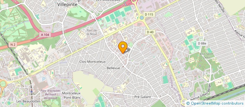 localisation de l'entreprise REGIE QUARTIER DE VILLEPINTE à VILLEPINTE