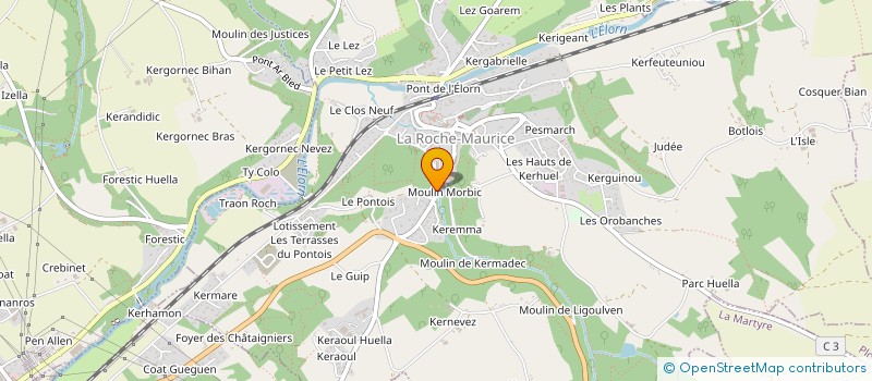 localisation de l'entreprise REGIE SCENE  LA ROCHE-MAURICE