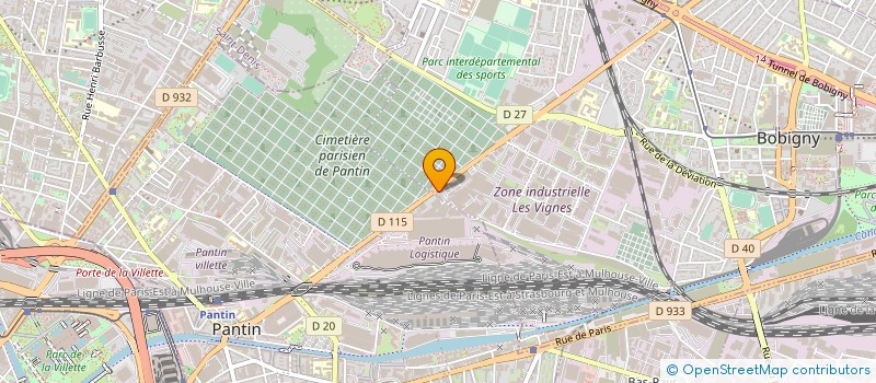 localisation de l'entreprise REGIE SECURITE  BOBIGNY