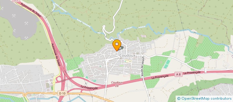 localisation de l'entreprise REGIE SPECTACLES EVENEMENTS  COUDOUX