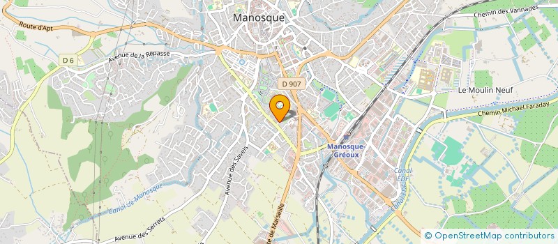 localisation de l'entreprise REGIE SUD ACTION  MANOSQUE