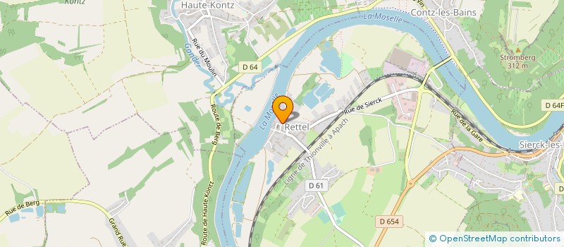 localisation de l'entreprise REGIE TELEDISTRIBUTION DE RETTEL à RETTEL