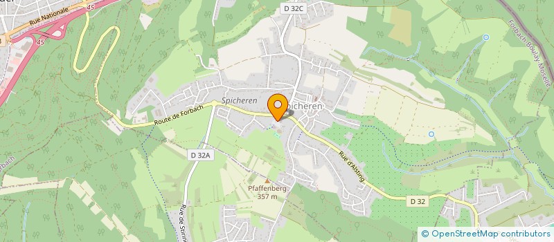 localisation de l'entreprise REGIE TELEDISTRIBUTION DE SPICHEREN  SPICHEREN