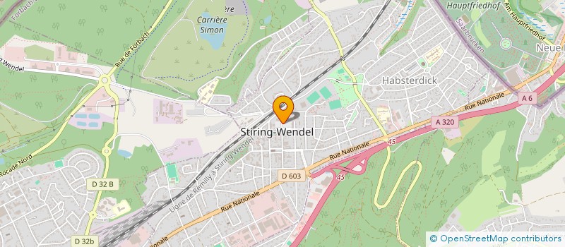 localisation de l'entreprise REGIE TELEVIDEOCOMMUNICATION  STIRING-WENDEL