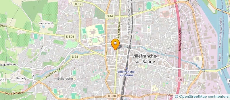 localisation de l'entreprise REGIE TERRITORIALE EST à VILLEFRANCHE-SUR-SAONE