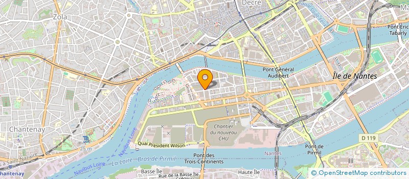 localisation de l'entreprise REGIE TV OUEST à NANTES
