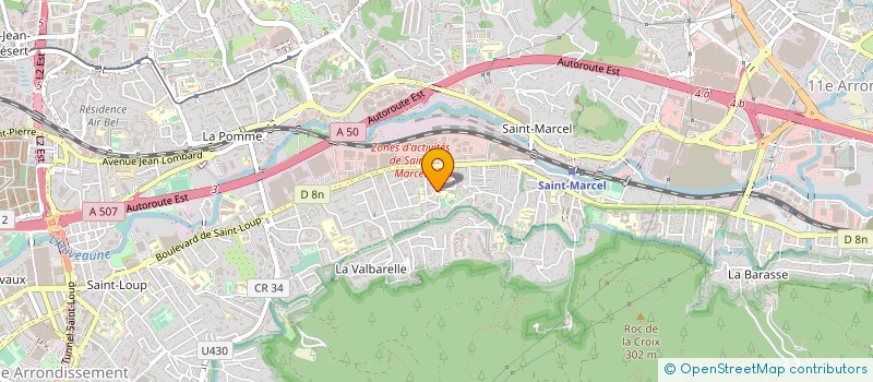 localisation de l'entreprise REGIE VALLEE DE L'HUVEAUNE à MARSEILLE