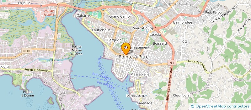 localisation de l'entreprise REGIE ZNR  POINTE A PITRE