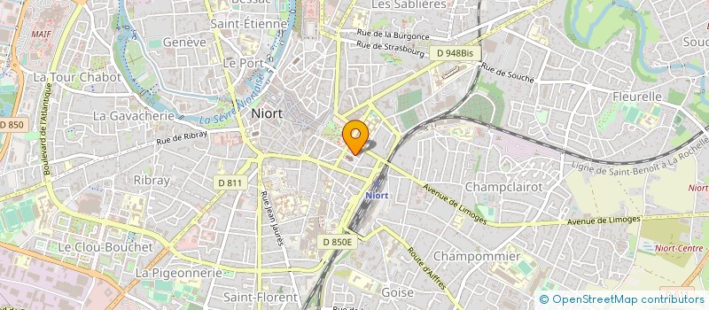 localisation de l'entreprise REGIECOM  NIORT