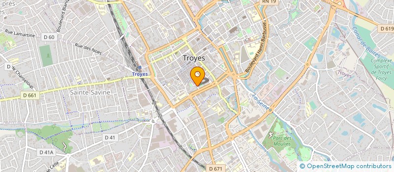 localisation de l'entreprise REGIES SERVICES à TROYES