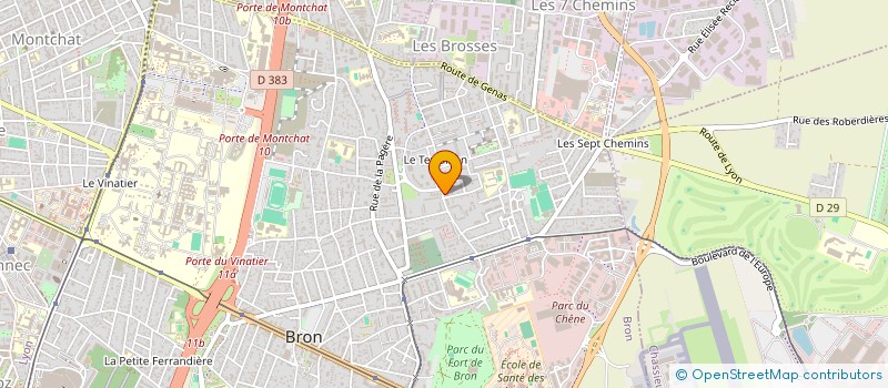 localisation de l'entreprise REGILAME à BRON