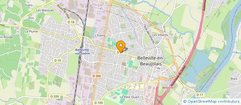 localisation de l'entreprise REGIMAG SAVOIES  BELLEVILLE-EN-BEAUJOLAIS