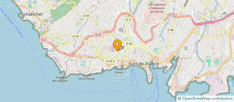 localisation de l'entreprise REGIMMO à FORT-DE-FRANCE