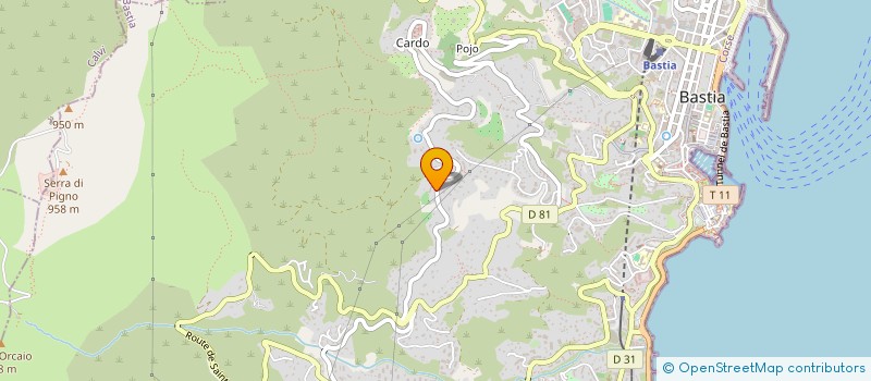 localisation de l'entreprise REGINATAN à BASTIA