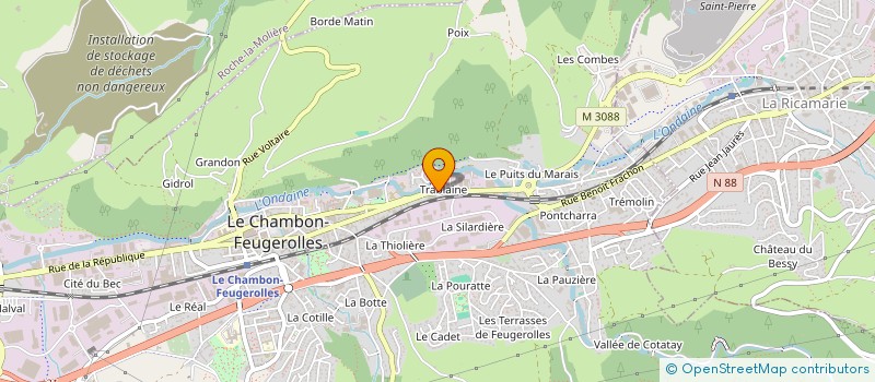 localisation de l'entreprise REGINATO - HABOUZIT  LE CHAMBON-FEUGEROLLES