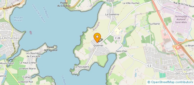 localisation de l'entreprise REGINCA  SAINT-MALO