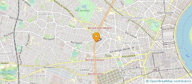 localisation de l'entreprise REGINE V à BORDEAUX