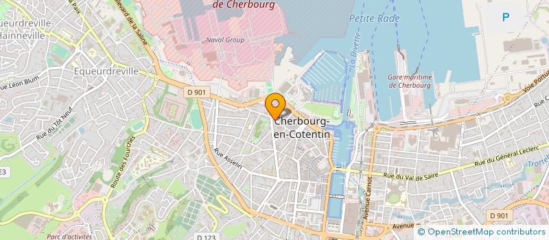 localisation de l'entreprise REGINE VILLEDIEU IMMOBILIER INVEST à CHERBOURG-EN-COTENTIN