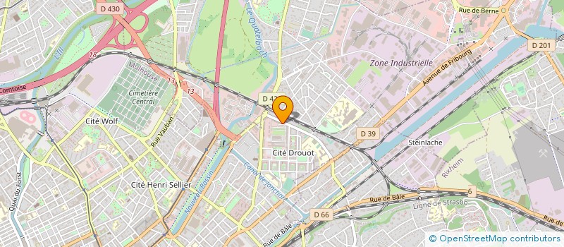 localisation de l'entreprise REGIO GARDIENNAGE à MULHOUSE
