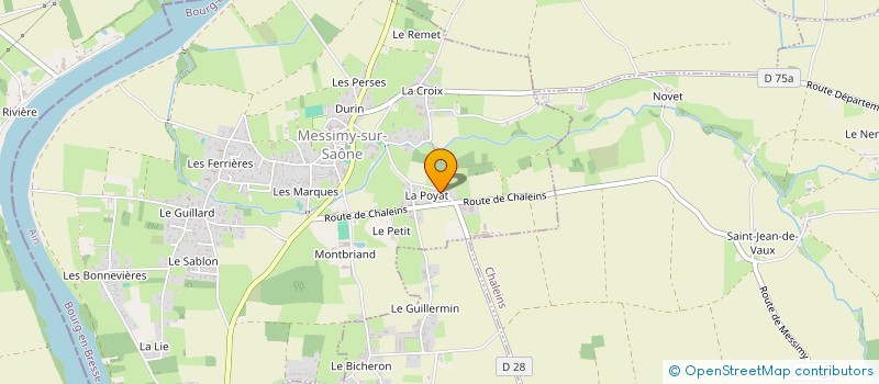 localisation de l'entreprise REGIO LEASE à MESSIMY-SUR-SAONE