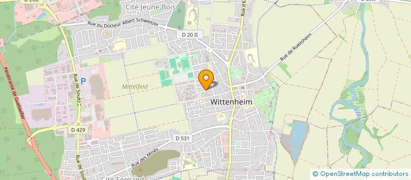 localisation de l'entreprise REGIO POSE  WITTENHEIM