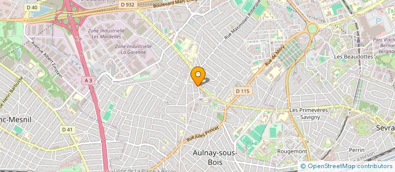 localisation de l'entreprise REGIODIS à AULNAY-SOUS-BOIS