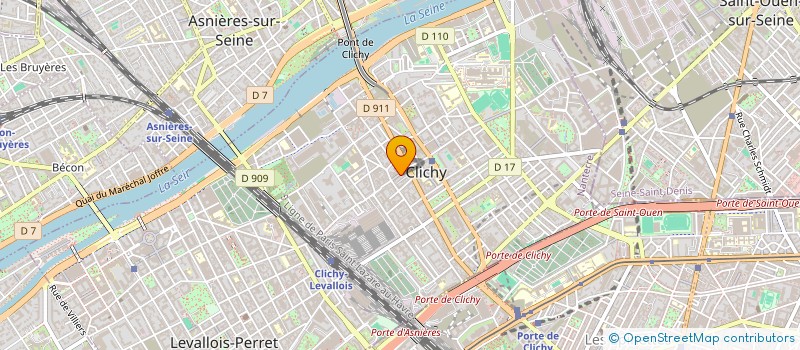 localisation de l'entreprise REGION GROUPE à CLICHY