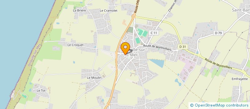 localisation de l'entreprise REGION ORNITHOLOGIQUE DE NORMANDIE  OCTEVILLE-SUR-MER