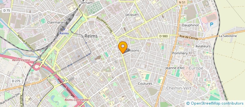 localisation de l'entreprise REGIONAL EDUCATION OUVRIERE  REIMS