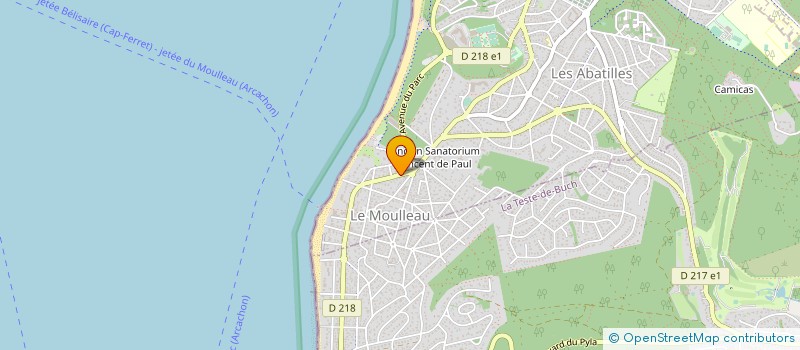 localisation de l'entreprise REGIONAL IMMOBILIER à ARCACHON