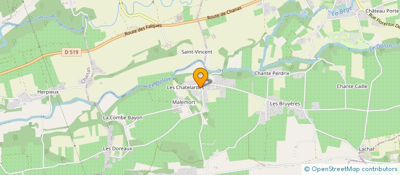 localisation de l'entreprise REGIONALE DE FORAGES  BOUGE-CHAMBALUD