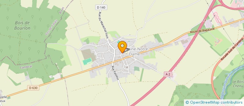 localisation de l'entreprise REGIONALE DE MENUISERIE à FONTAINE-NOTRE-DAME