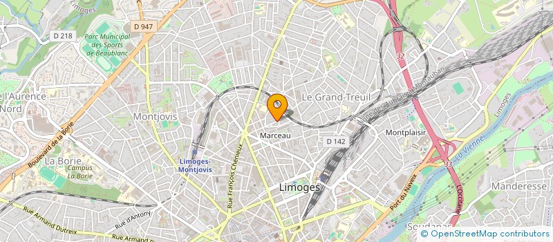localisation de l'entreprise REGIONALE DES METIERS DE LA BOUCHE à LIMOGES
