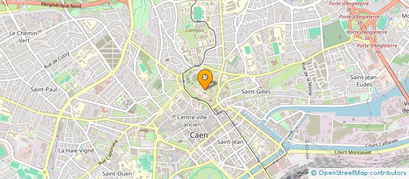 localisation de l'entreprise REGIONALE POUR LA DIFFUSION DE L IMAGE à CAEN