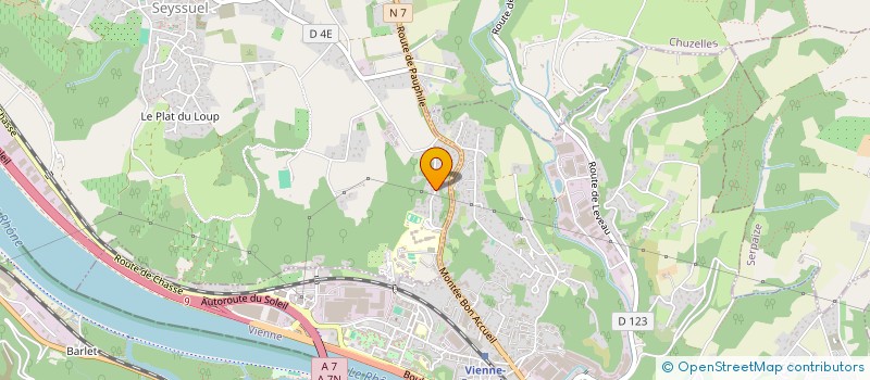 localisation de l'entreprise REGIONALE PRESTATIONS  SAINT-SORLIN-DE-VIENNE