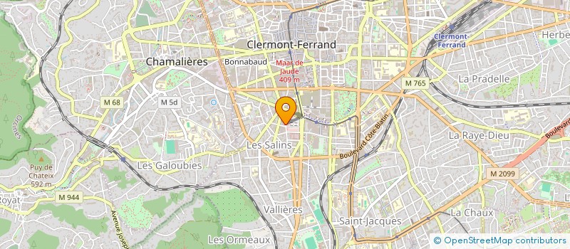 localisation de l'entreprise REGIONS PROMOTION à CLERMONT-FERRAND