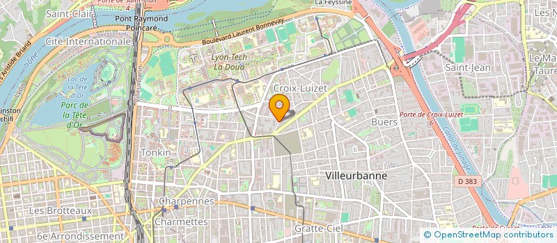 localisation de l'entreprise REGIPAUL  VILLEURBANNE