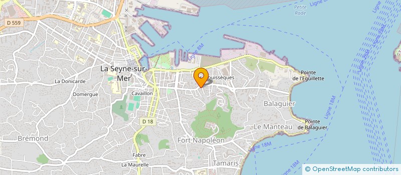 localisation de l'entreprise REGIS AZUR à LA SEYNE-SUR-MER