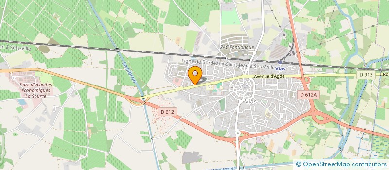 localisation de l'entreprise REGIS ET AUDREY GAYAUD  VIAS