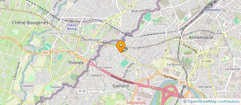 localisation de l'entreprise REGIS IMMOBILIER  GAILLARD
