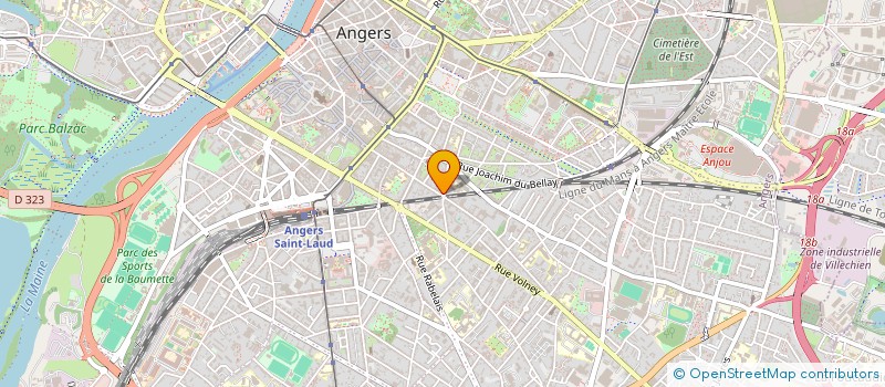 localisation de l'entreprise REGIS & LES AUTRES à ANGERS